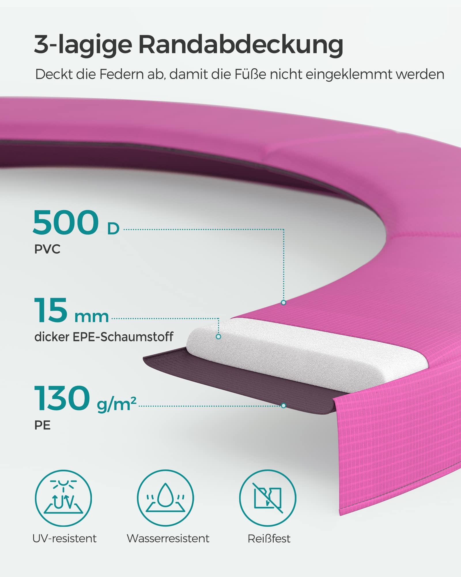 songmics-trampolin-outdoor-305-cm-mit-netz-und-leiter image 5