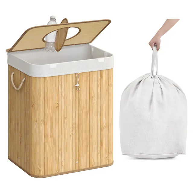 songmics-pfandflaschen-sammelbeh-lter-95-liter-bambus-mit-deckel image 1