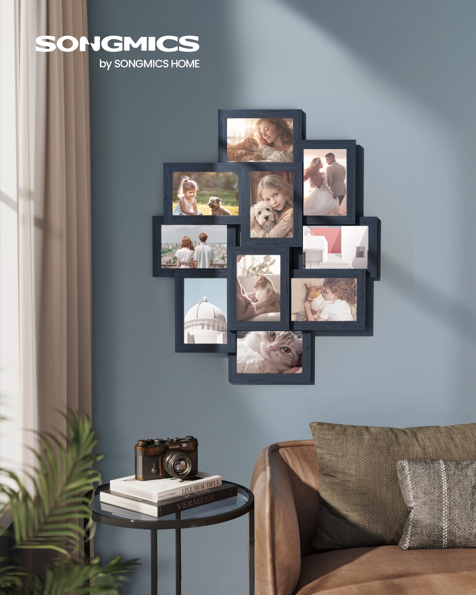 songmics-bilderrahmen-collage-rpf020q01-10er-set-f-r-10-x-15-cm-marineblau image 2
