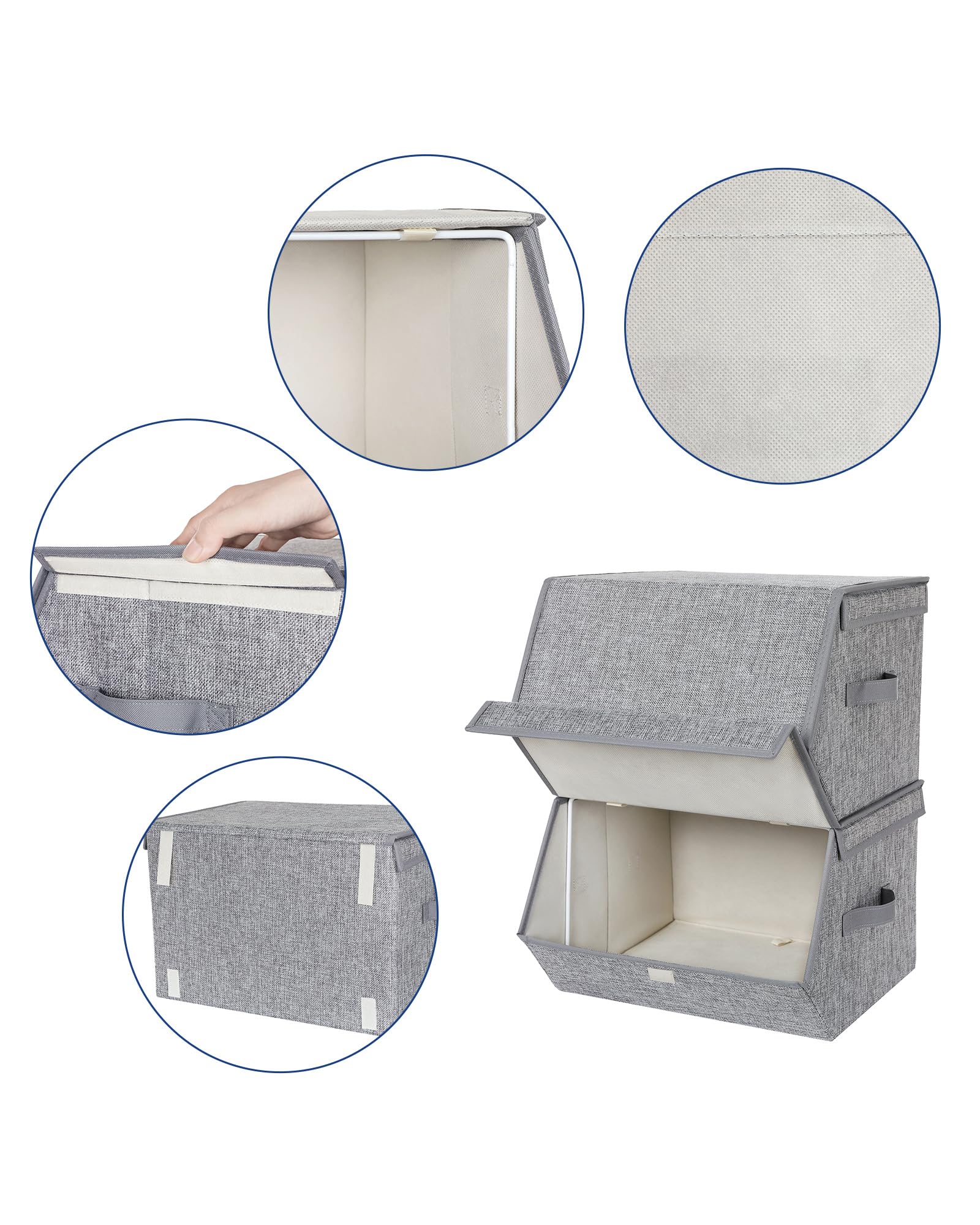 songmics-aufbewahrungsbox-2er-set-faltbar-38-x-26-5-cm-grau-beige image 6