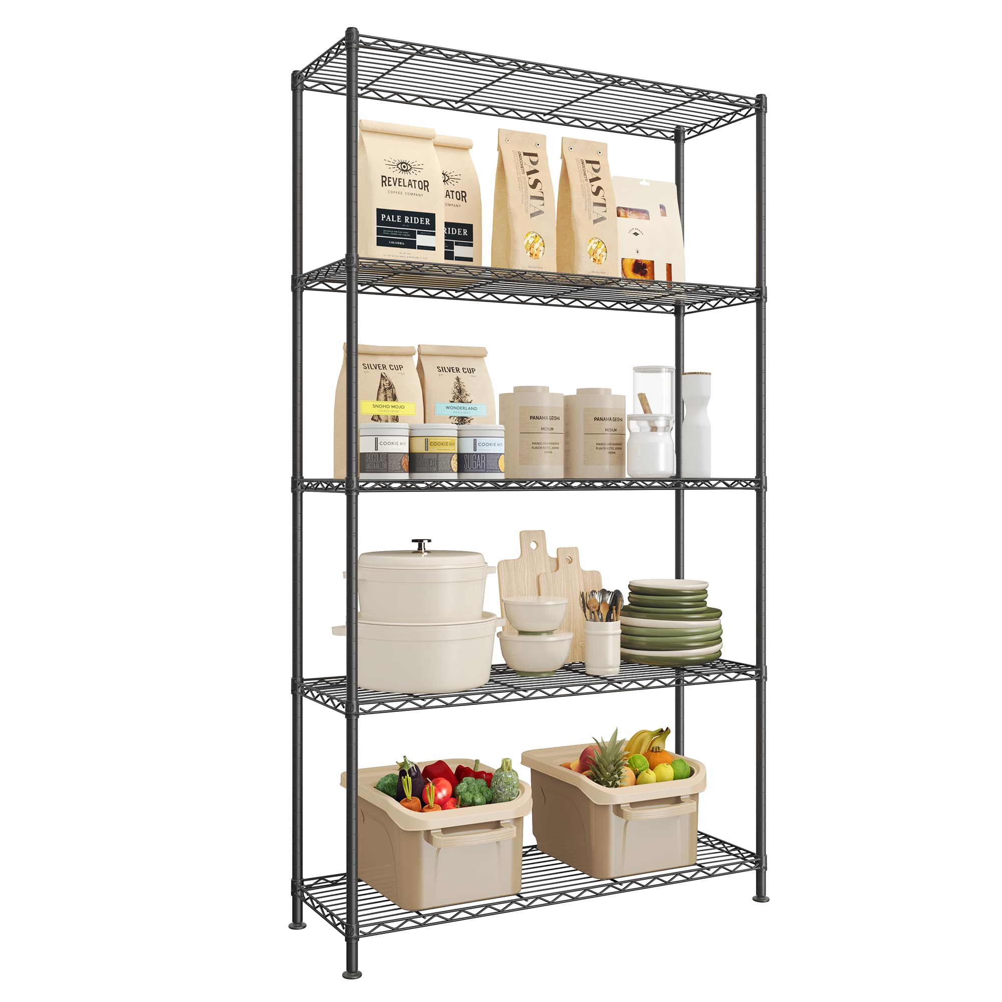 songmics-regal-metallregal-5-ebenen-30-x-60-x-161-cm-tintenschwarz-lgr165bh01 image 7