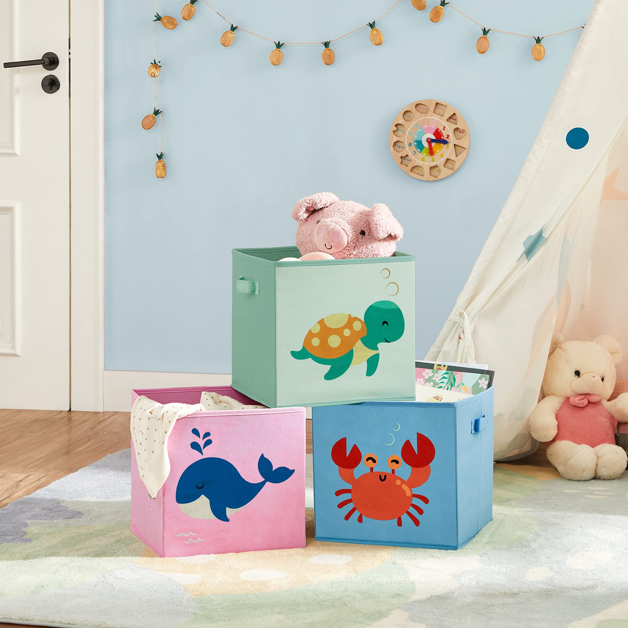 songmics-rfb701y03-faltbox-3er-set-30x30x30-cm-meer-motive image 2