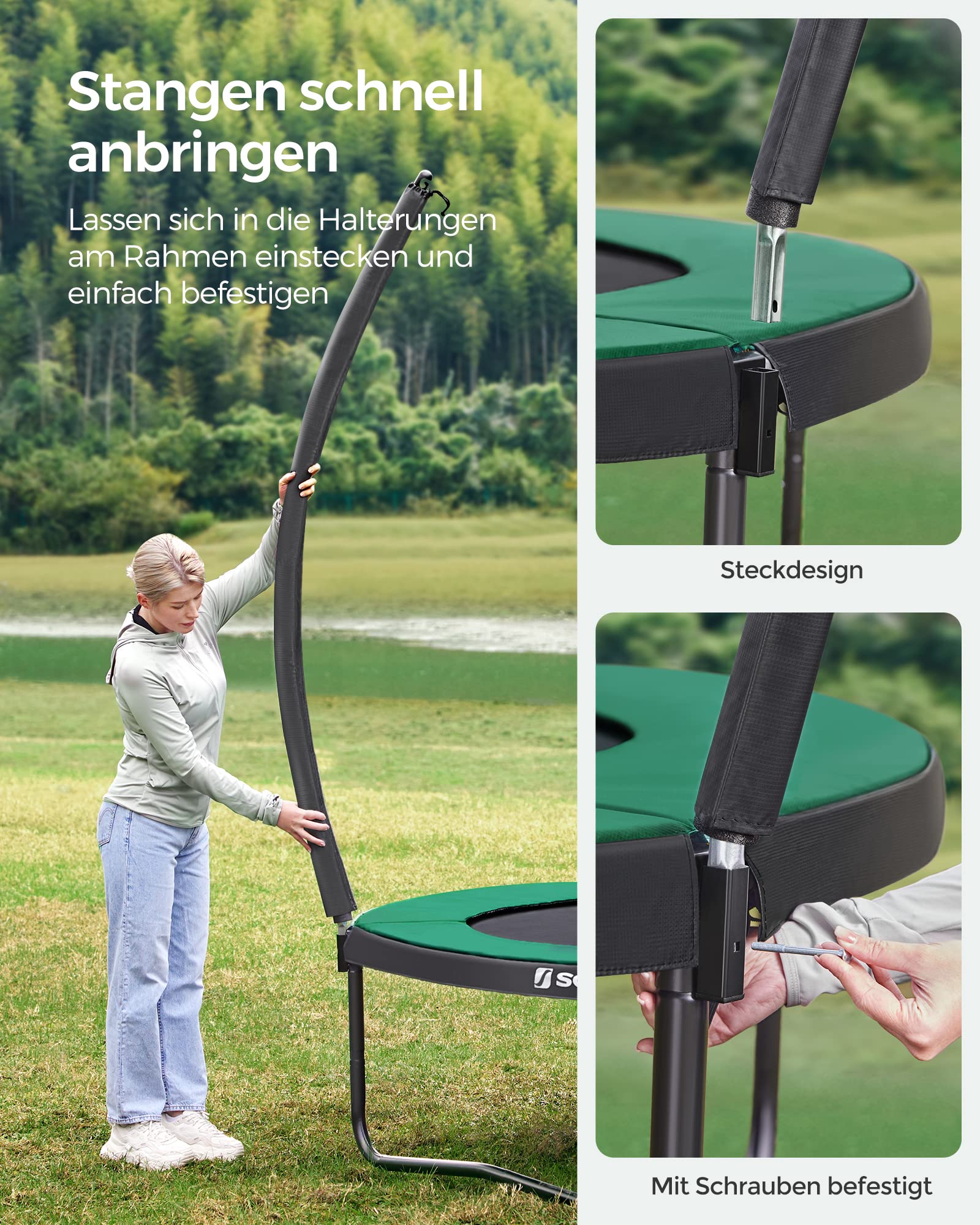 songmics-trampolin-outdoor-244-cm-kindertrampolin-mit-netz-randabdeckung image 3