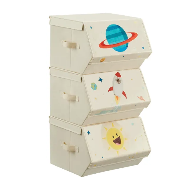 songmics-aufbewahrungsbox-kinder-rlb700m01-3er-set-weltraum-beige image 1