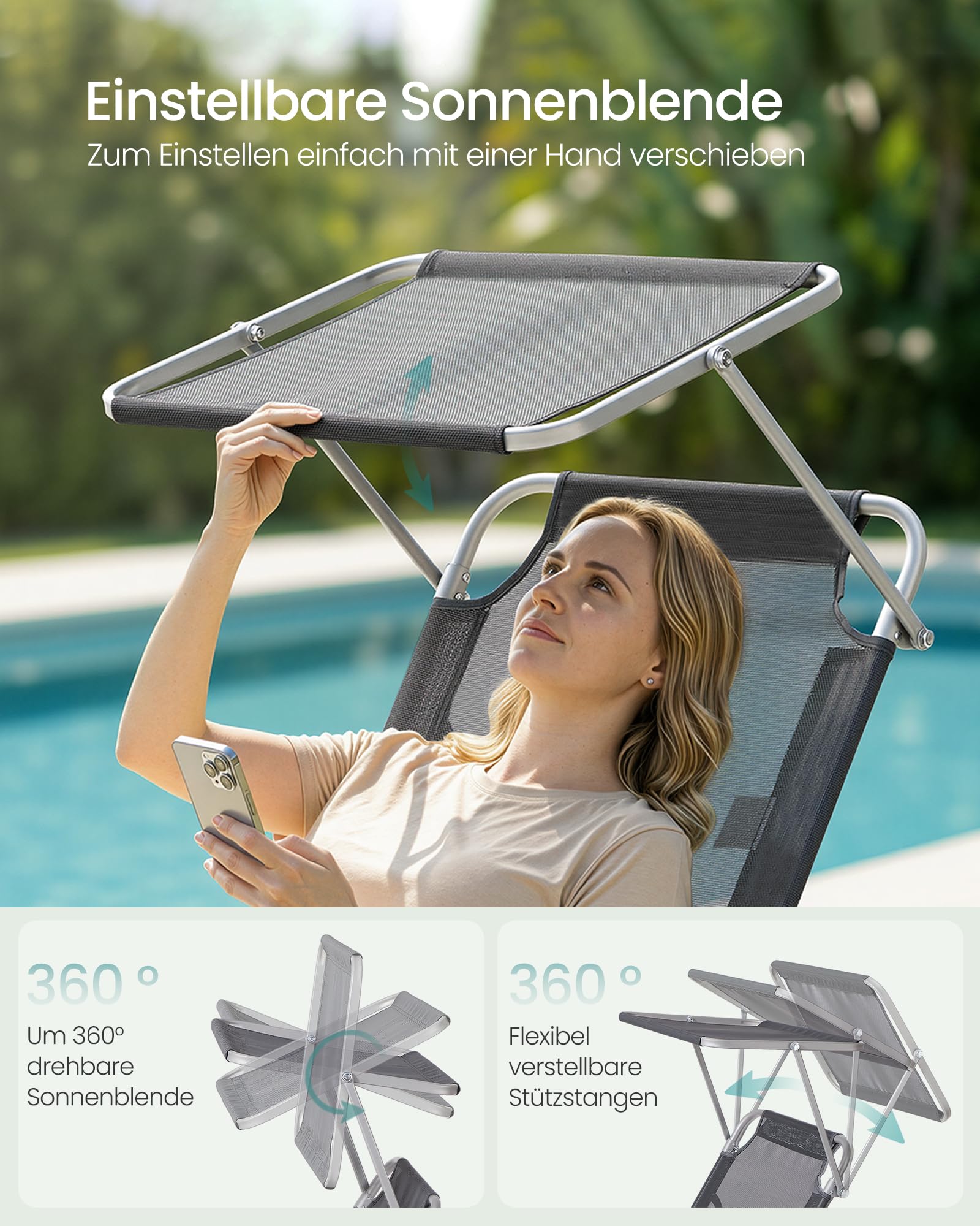 songmics-sonnenliege-klappbar-gcb194gz02-gartenliege-189-x-53-x-28-5-cm-grau image 4