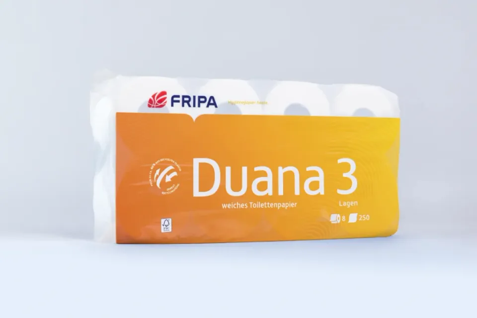 fripa-duana-toilettenpapier-3-lagig-hochwei-64-rollen-250-blatt image 1