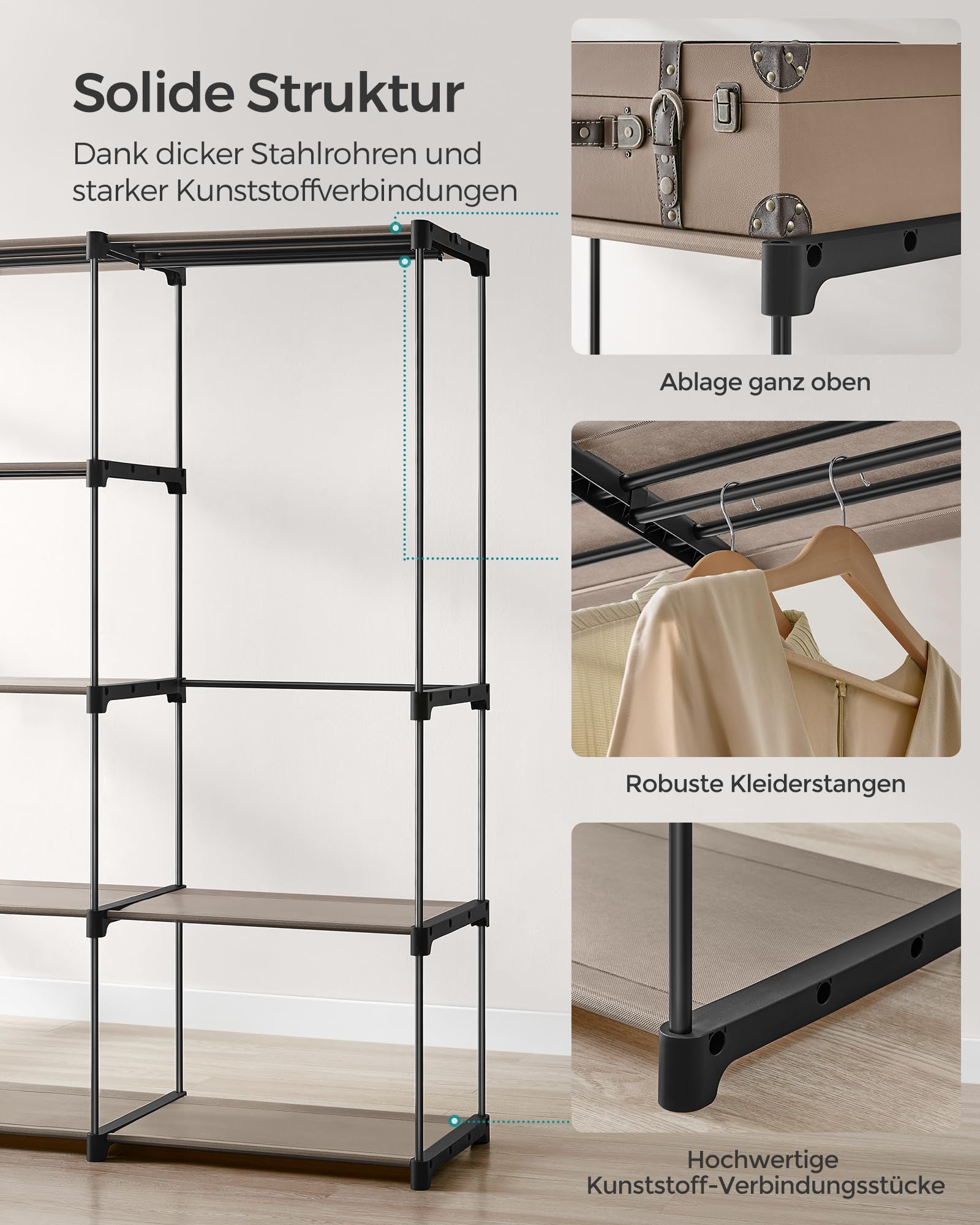 songmics-kleiderschrank-freistehend-182-x-43-x-182-cm-taupe-ryg037r02 image 4