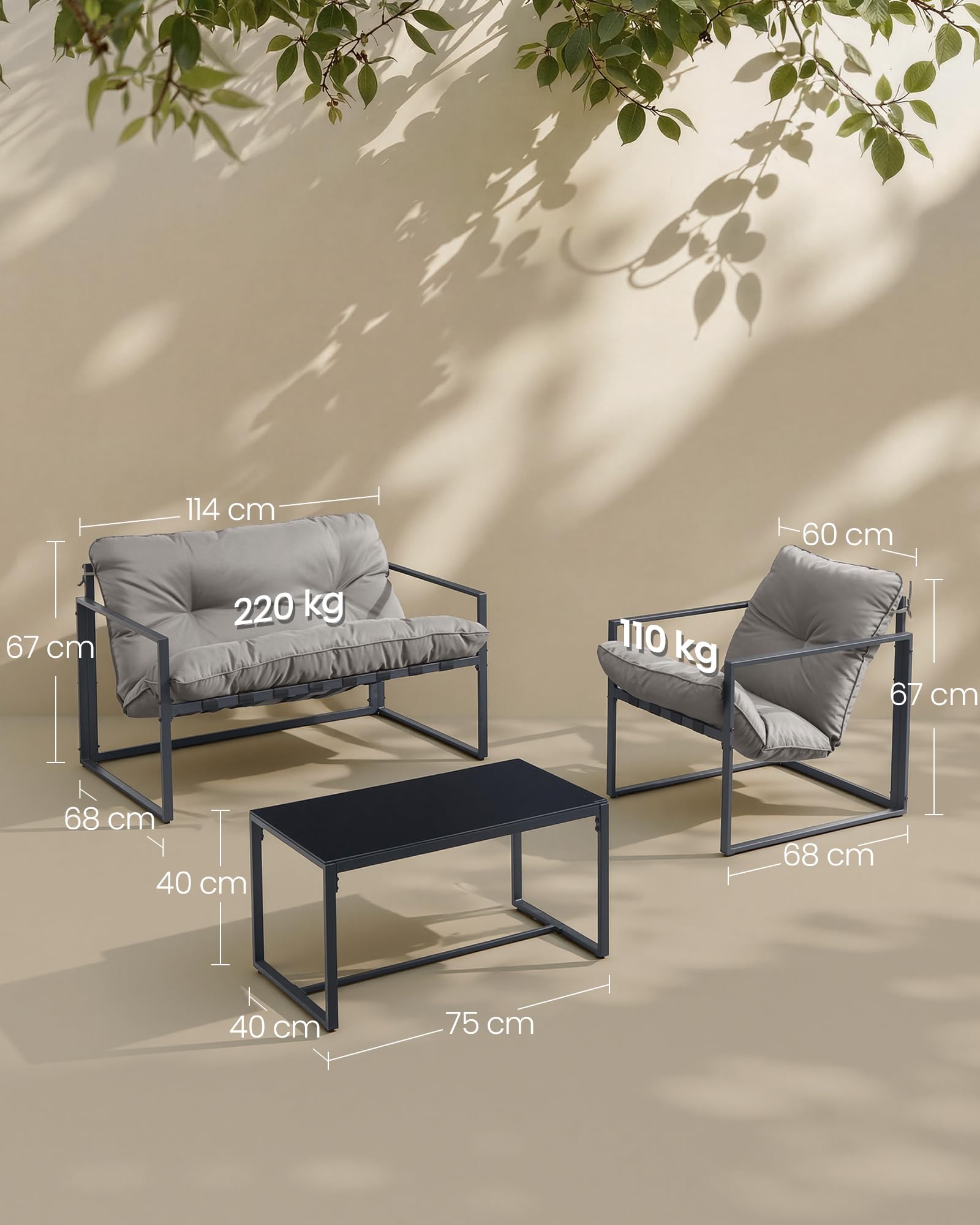 songmics-gartenm-bel-set-ggf040gz01-4-teilig-grau-2-st-hle-tisch-bank-mit-kissen image 7