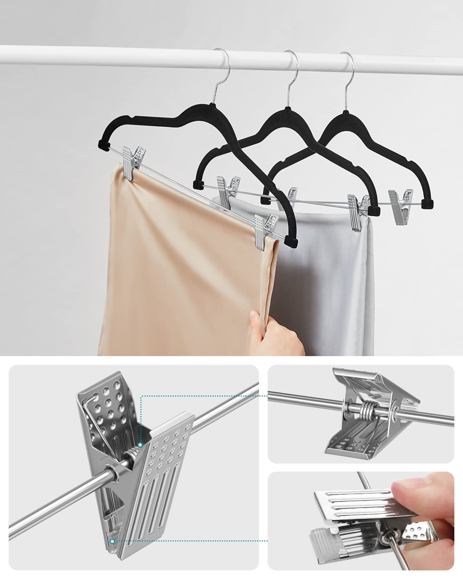 songmics-kleiderb-gel-samt-12er-set-mit-clips-42-5-cm-schwarz-crf12b image 6