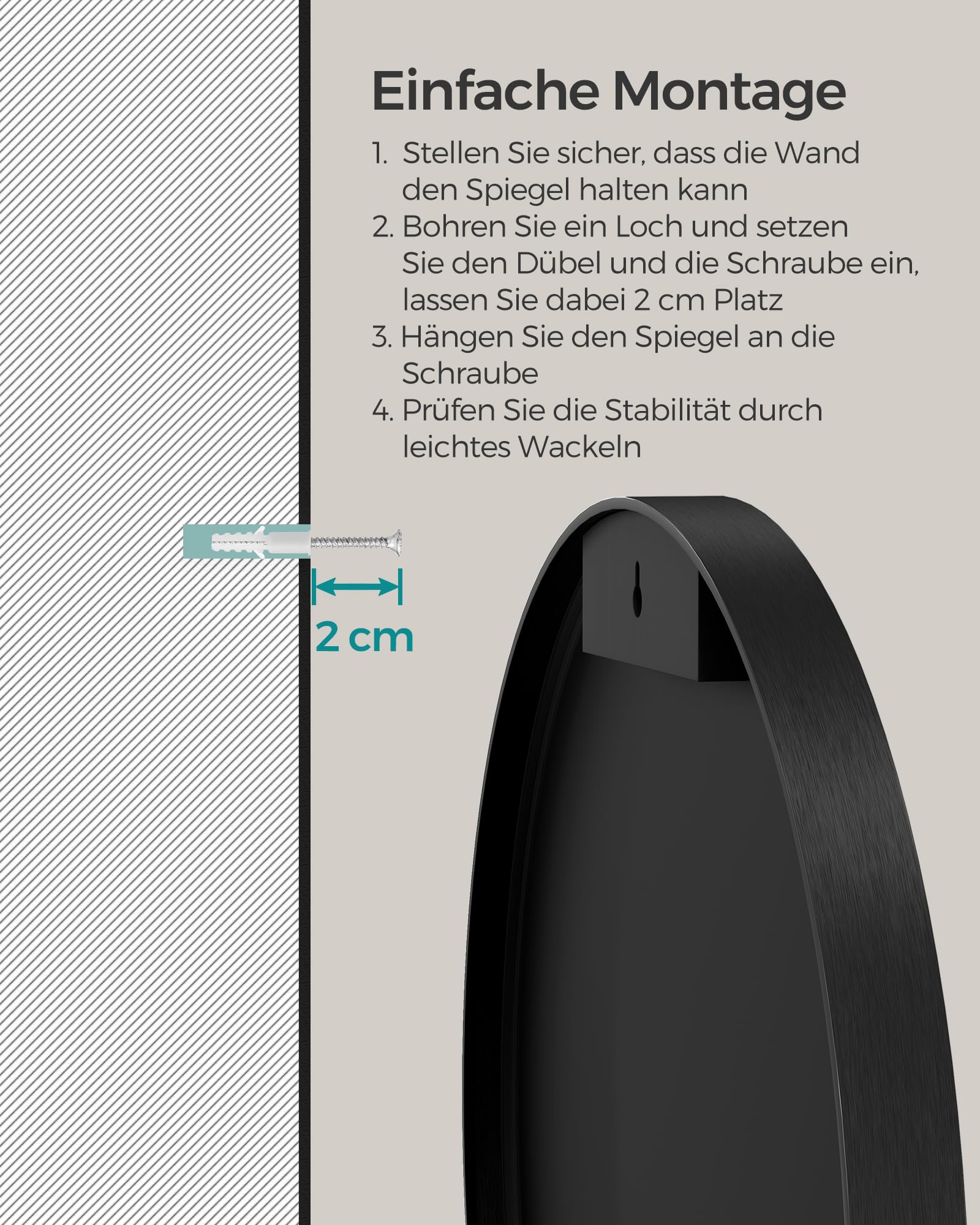 songmics-wandspiegel-rund-61-cm-lwm102bd03-metallrahmen-tintenschwarz image 4