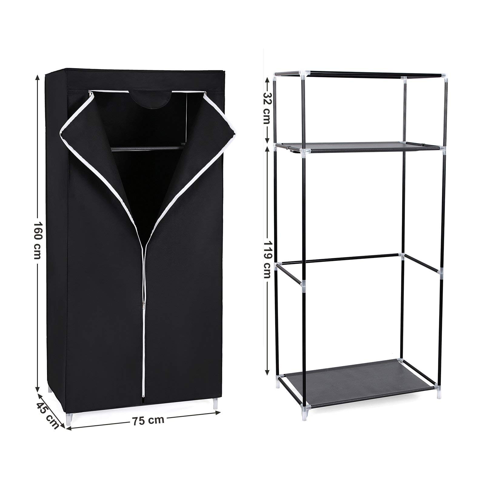 songmics-kleiderschrank-stoffschrank-75-x-45-x-160-cm-schwarz image 5