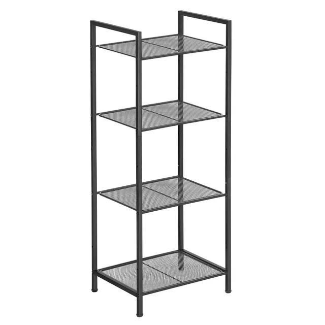 songmics-standregal-bsc034b01-metall-mit-4-ebenen-38x30x96-cm-schwarz image 1