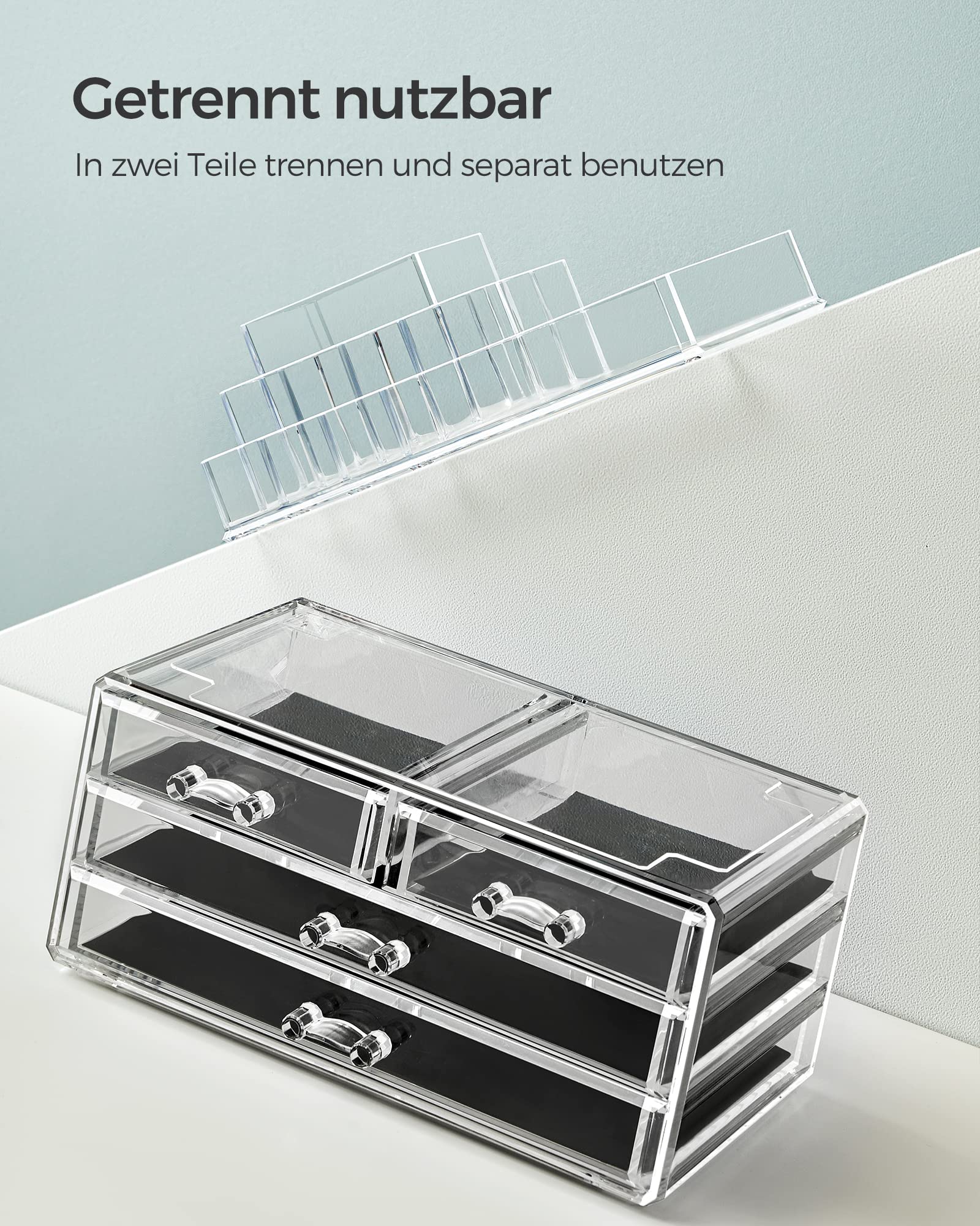songmics-make-up-organizer-jka001tp-transparent-mit-4-schubladen image 4