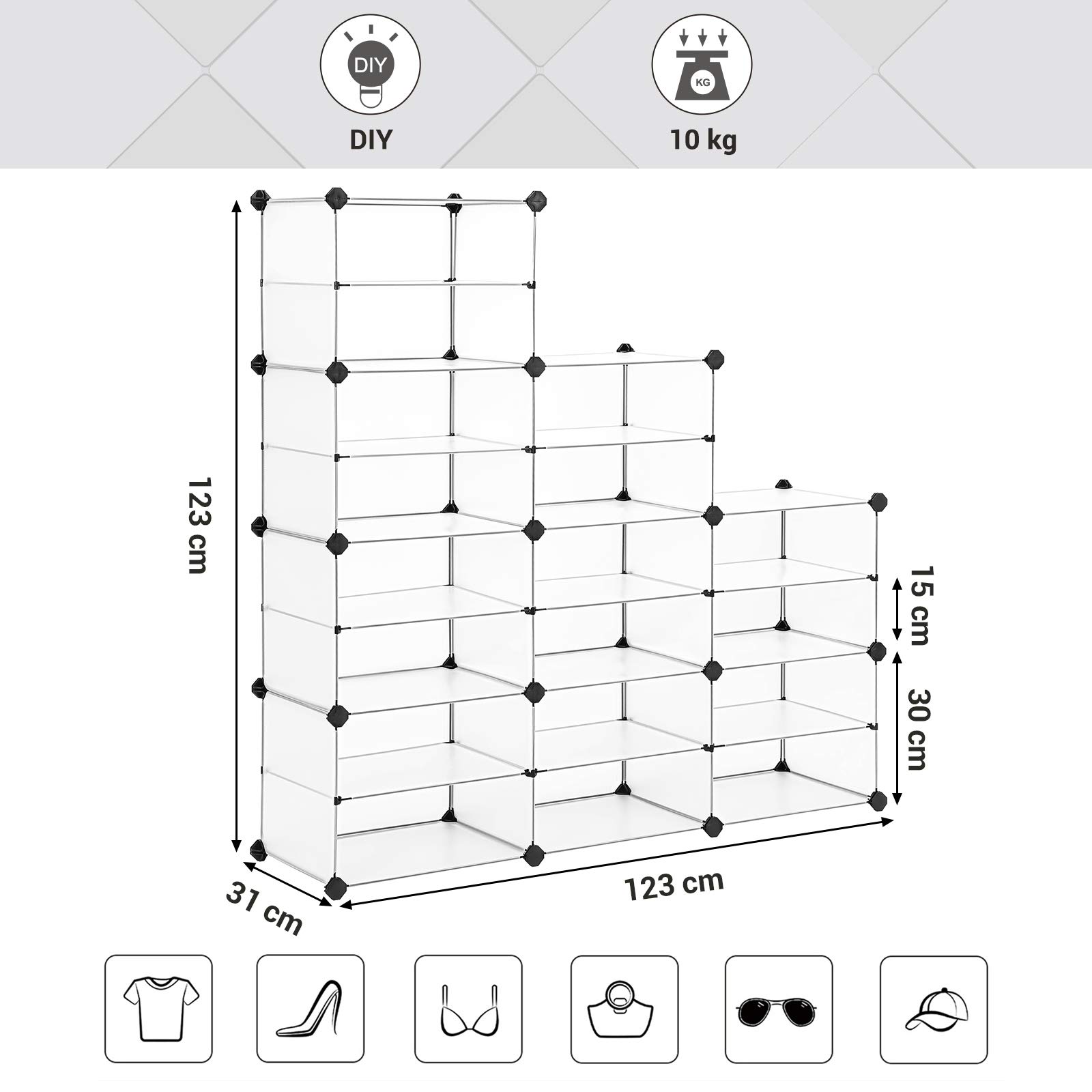 songmics-w-rfelregal-kunststoff-lpc501w-wei image 8