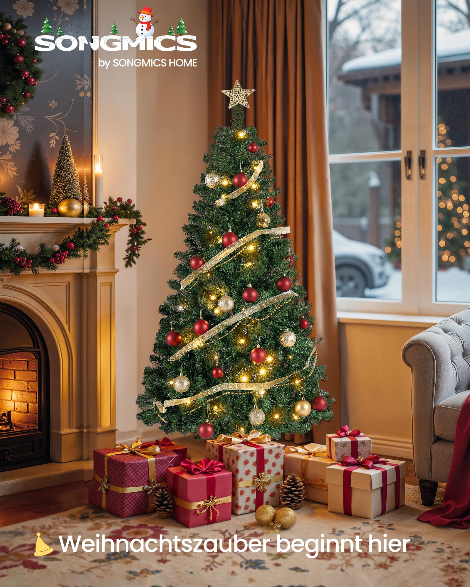 songmics-k-nstlicher-weihnachtsbaum-150-cm-mit-beleuchtung image 2