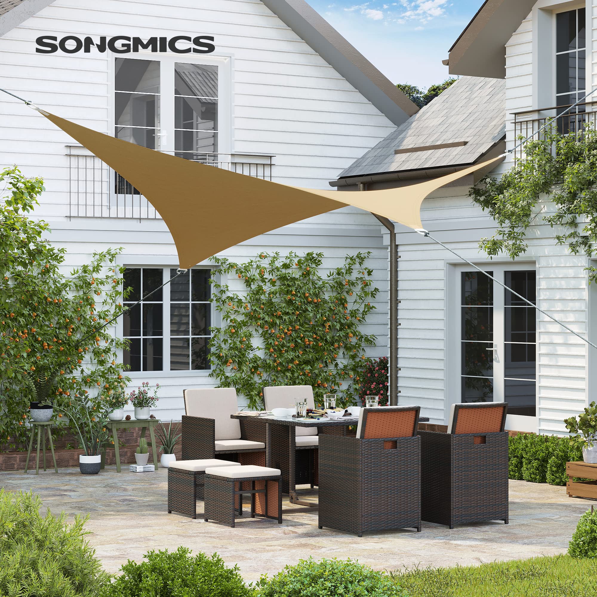 songmics-sonnensegel-3-7-x-3-7-m-hdpe-sandgelb-gss002y01 image 2