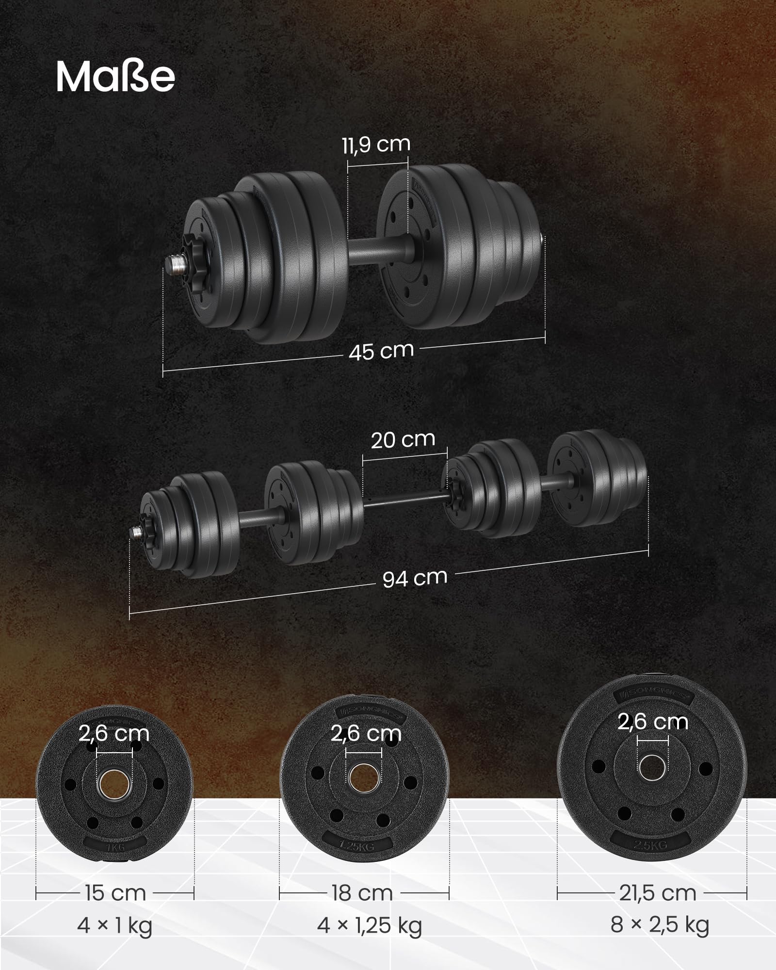 songmics-hantelset-verstellbar-30-kg-kurzhantel-langhantel-1-paar image 3