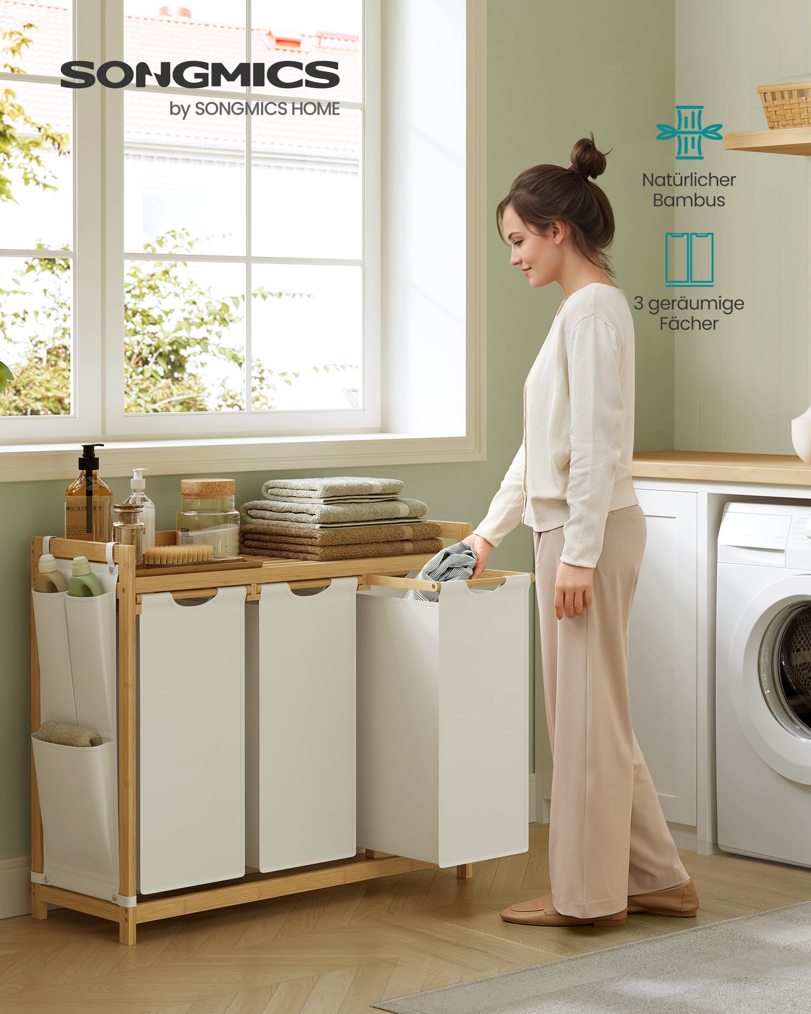 songmics-w-schekorb-3-f-cher-bambus-150-l-mit-ablage image 2