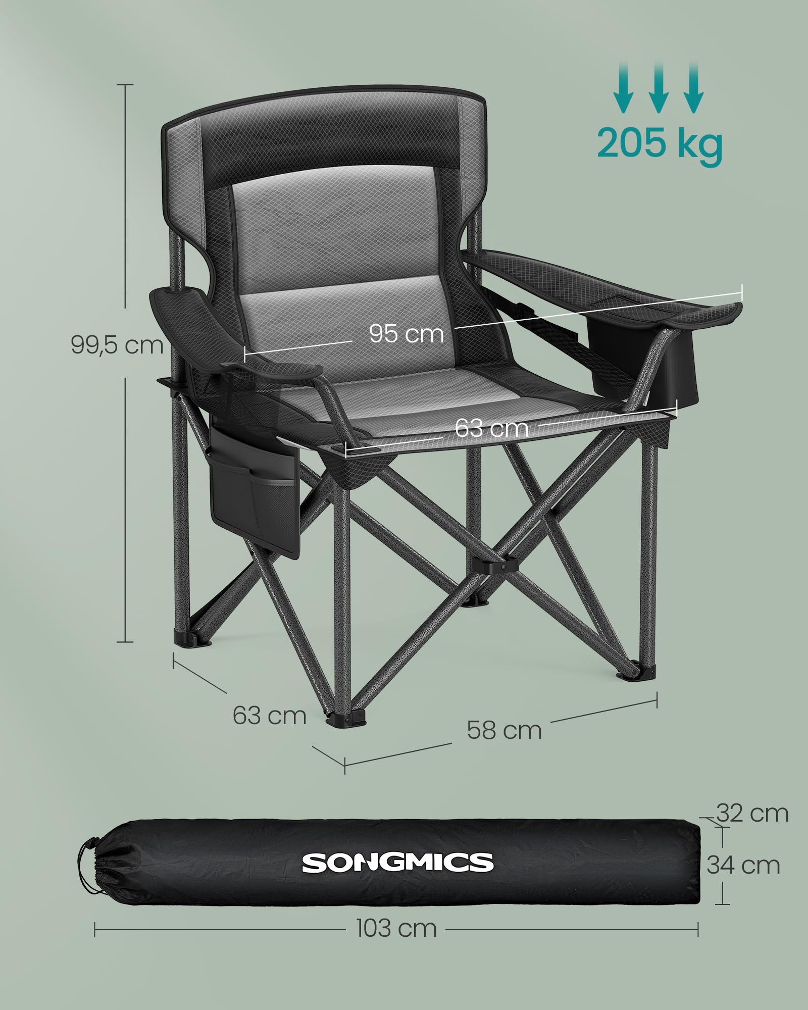 songmics-campingstuhl-klappstuhl-bis-205-kg-mit-getr-nkehalter image 2