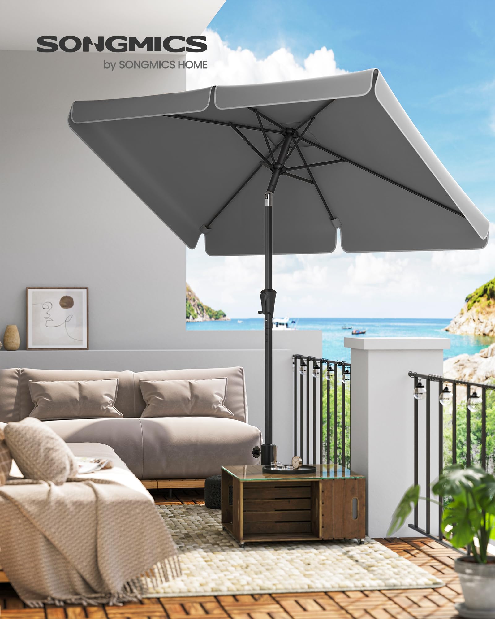 songmics-sonnenschirm-300-x-200-cm-upf-50-rechteckiger-balkonschirm-ohne-st-nder image 2