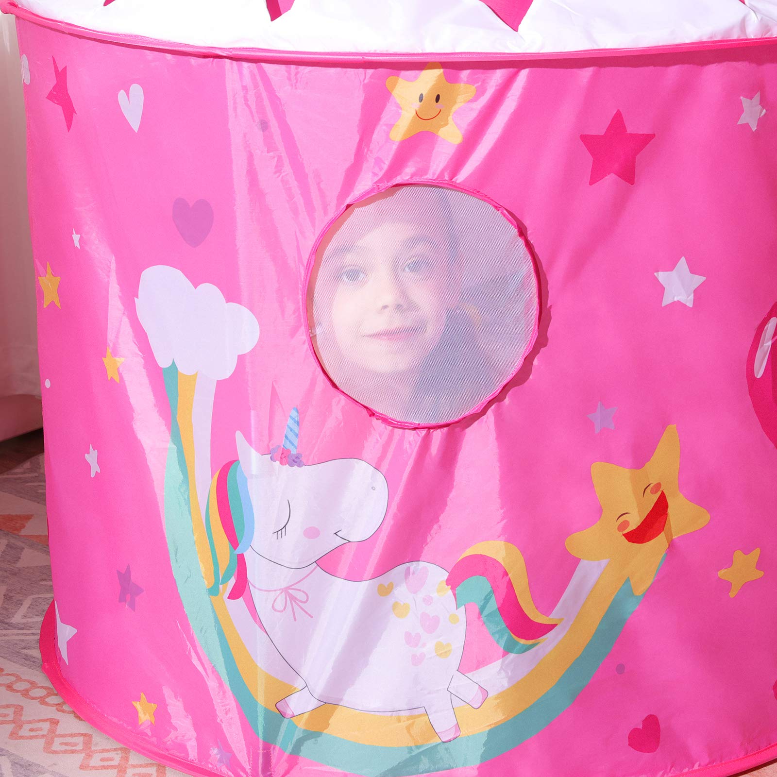 songmics-spielzelt-lpt701p01-3-in-1-pop-up-mit-tunnel-und-b-llebad-pink-einhorn image 7