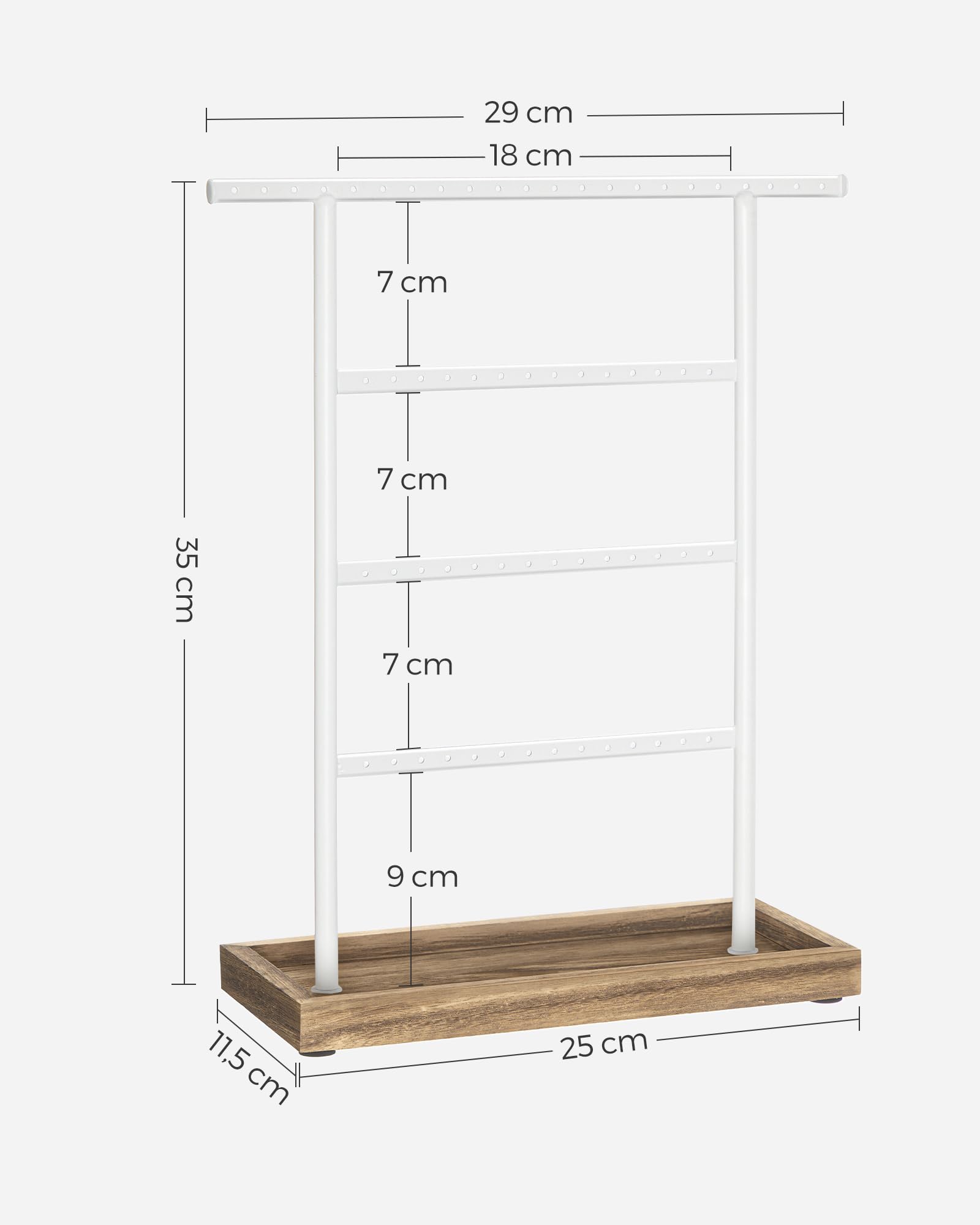 songmics-schmuckst-nder-4-stangen-tablett-wei-holz-jjs019w01 image 4