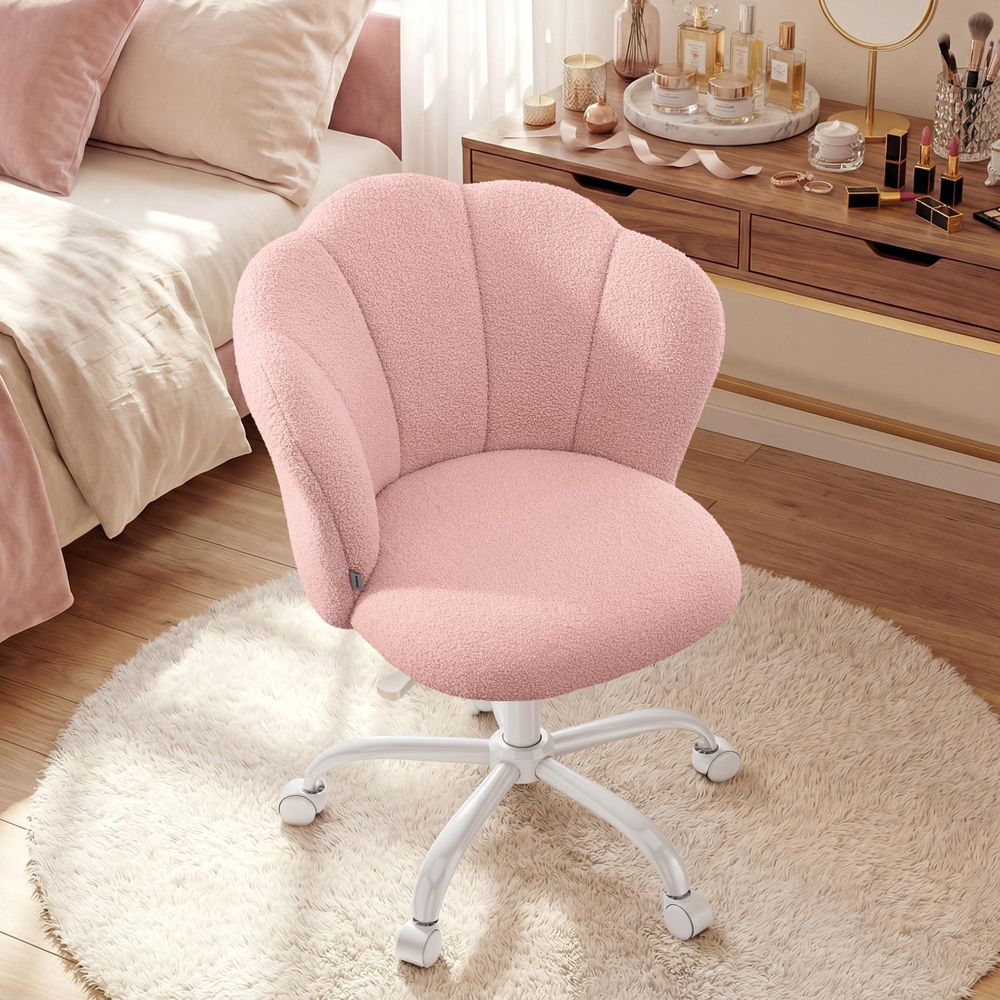songmics-b-rostuhl-drehstuhl-fleece-pastellrosa-obg030sa01 image 1