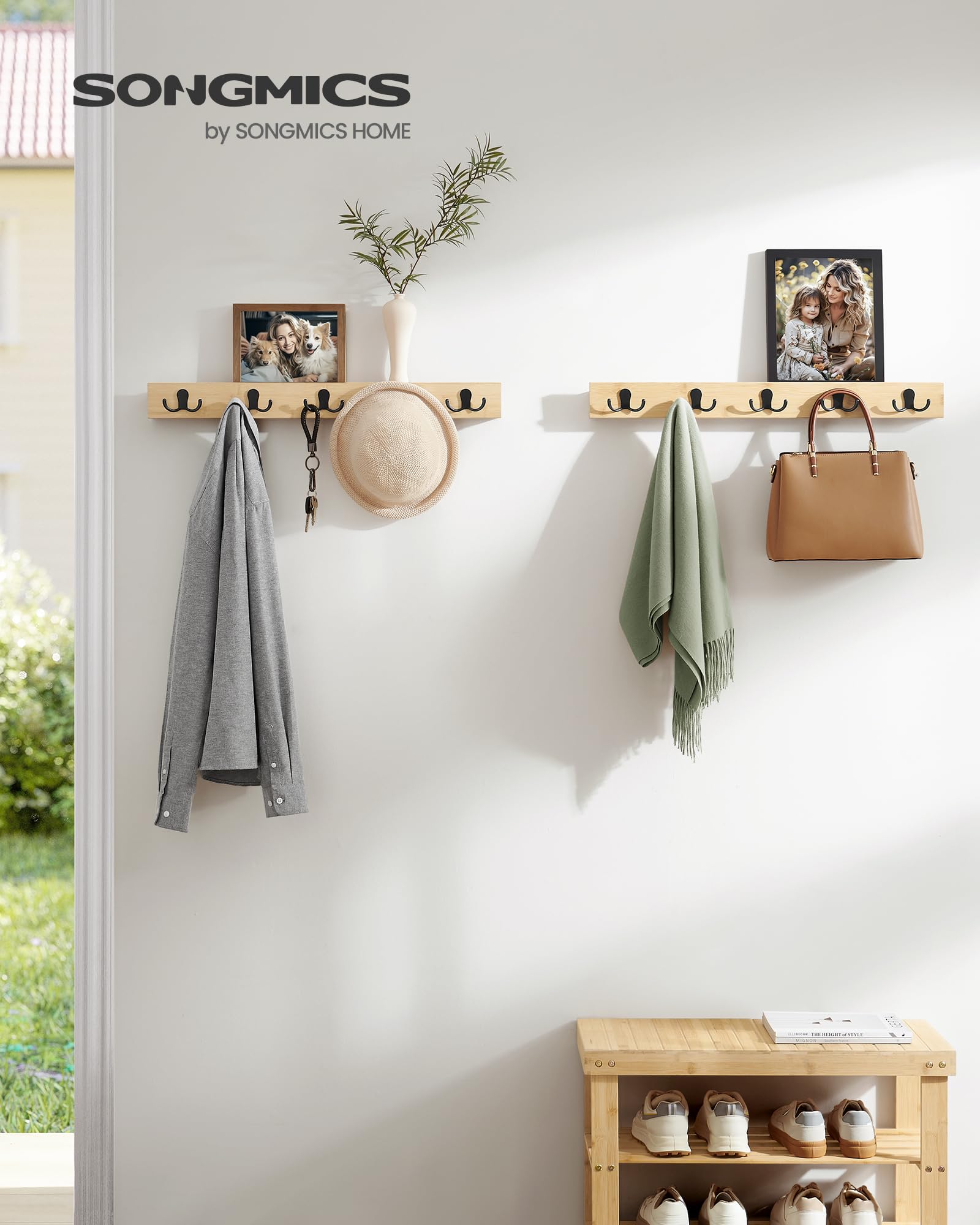 songmics-wandgarderobe-lcr052n01-2er-set-naturbeige-mit-ablage-10-haken image 2