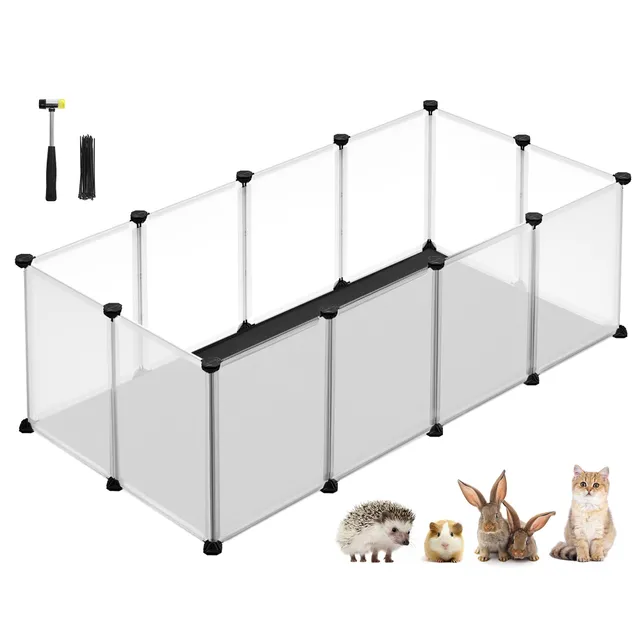 songmics-kleintiergehege-mit-bodenplatten-125-x-63-x-42-cm-f-r-hamster-kaninchen image 1