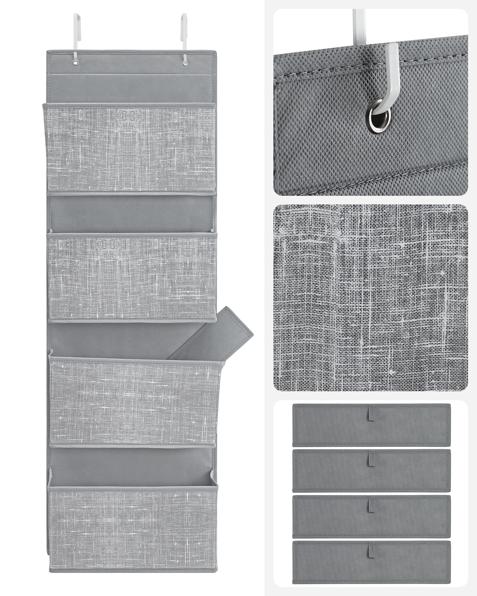 songmics-h-ngeorganizer-4-taschen-grau-meliert-rdh004g11 image 7