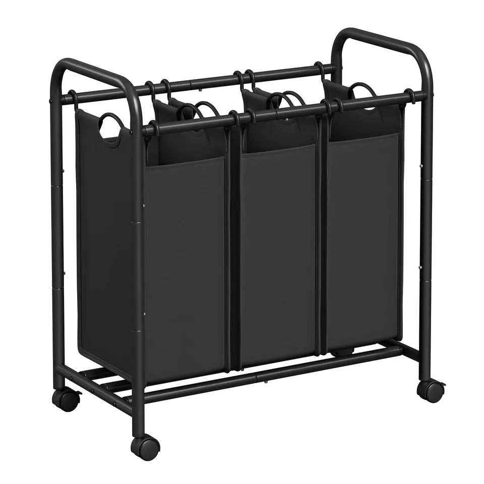 songmics-w-schesortierer-lsf003b-schwarz-3-f-cher-132l-mit-rollen image 1