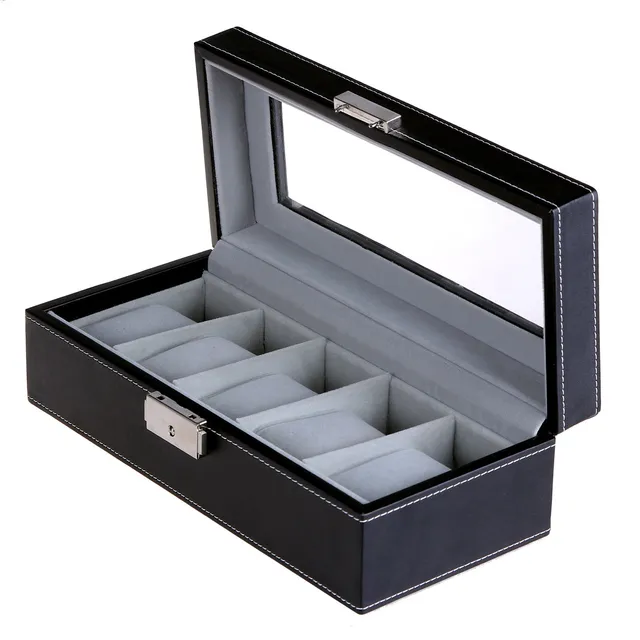 songmics-uhrenbox-5-f-cher-glasdeckel-jwb05b image 1