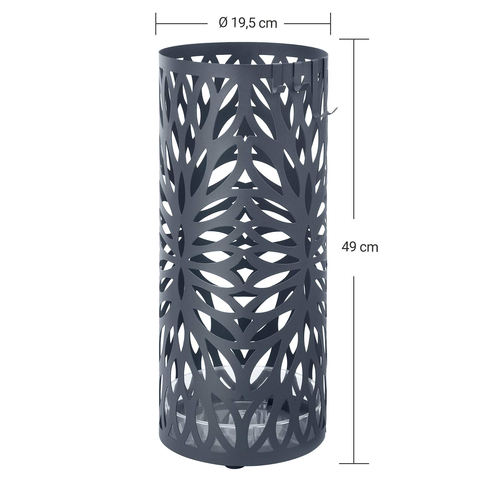 songmics-schirmst-nder-luc020g01-runder-metall-schirmst-nder-19-5-x-49-cm-anthra image 5