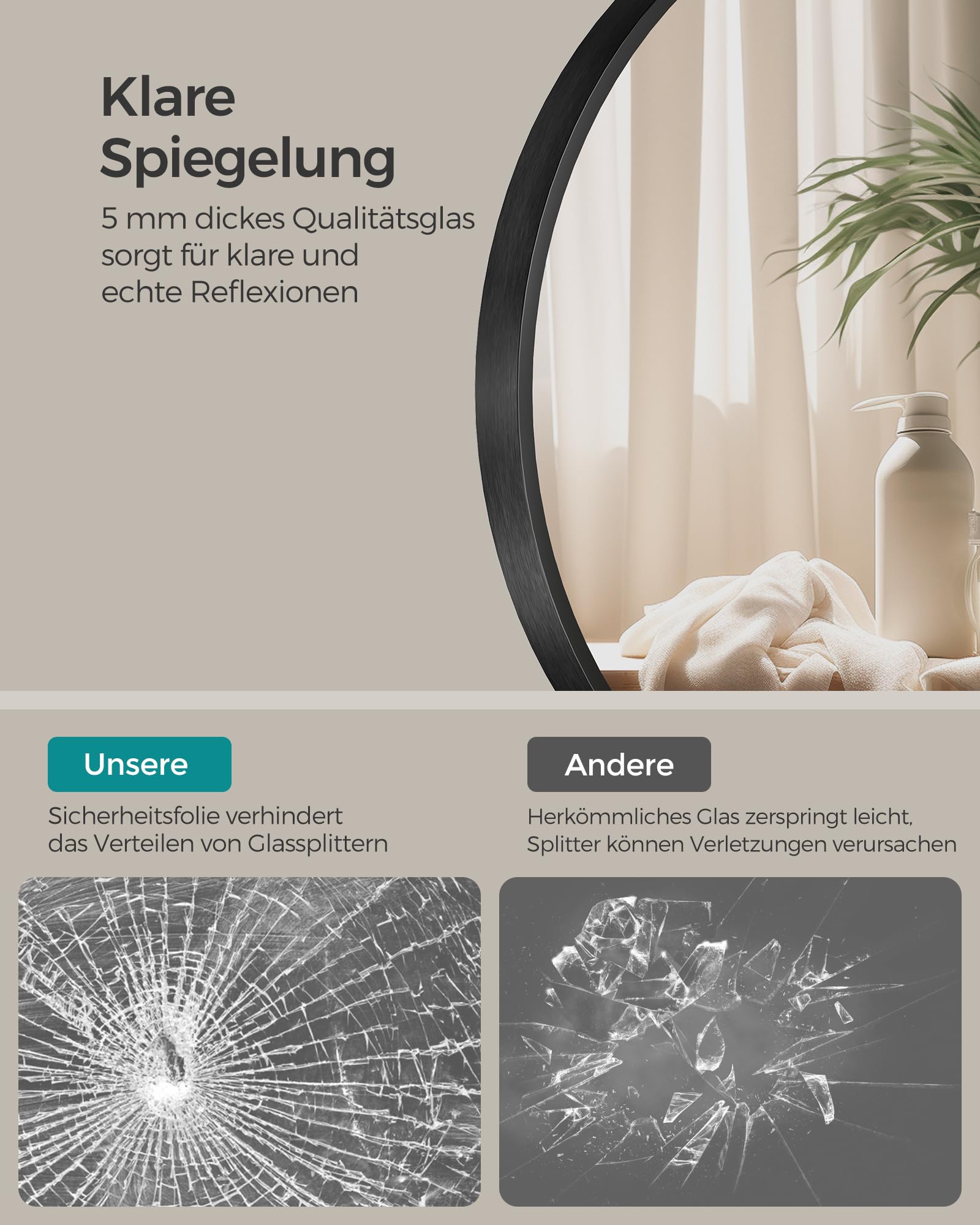 songmics-wandspiegel-rund-61-cm-lwm102bd03-metallrahmen-tintenschwarz image 3