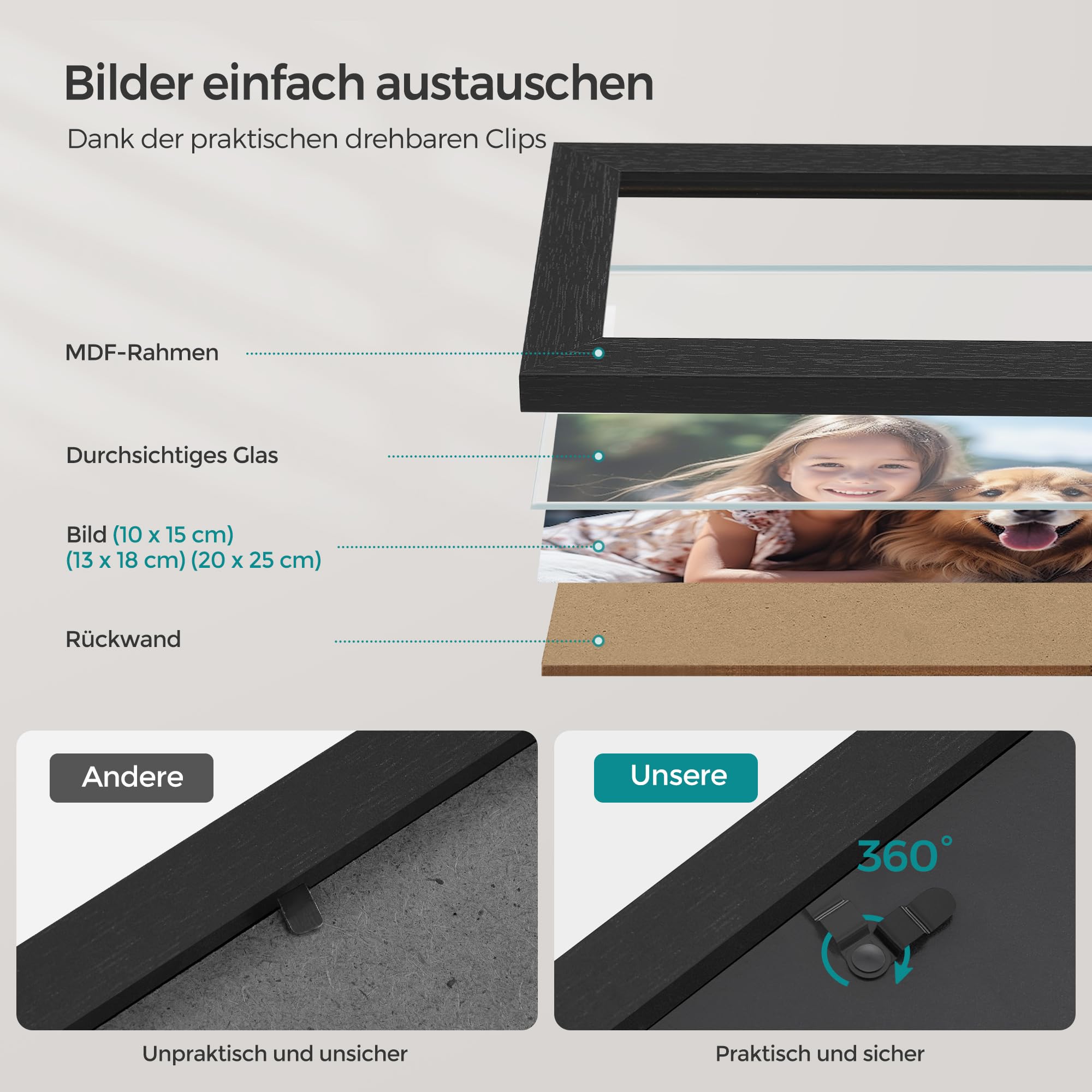songmics-bilderrahmen-rpf047b01-7er-set-aschschwarz-mit-passepartouts image 4