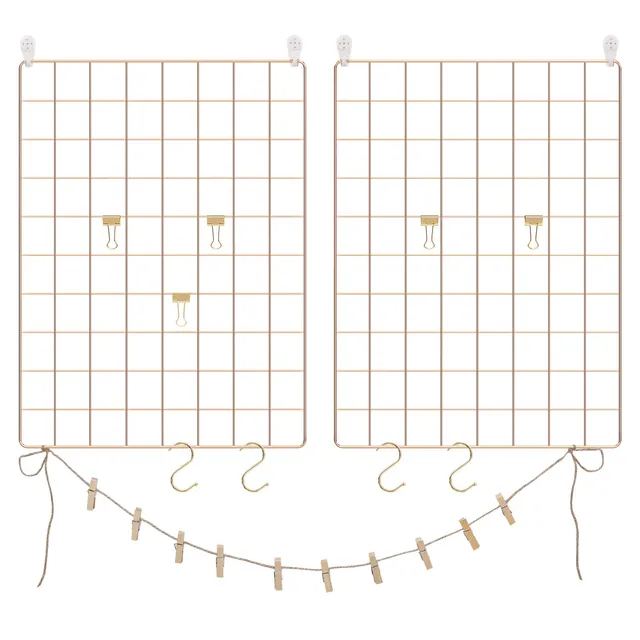 songmics-bilderst-nder-gitter-wanddeko-2er-set-metall-gold-lpp01gd image 1