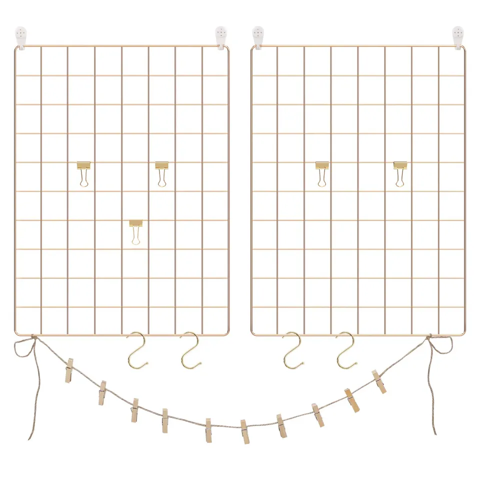 songmics-bilderst-nder-gitter-wanddeko-2er-set-metall-gold-lpp01gd image 1