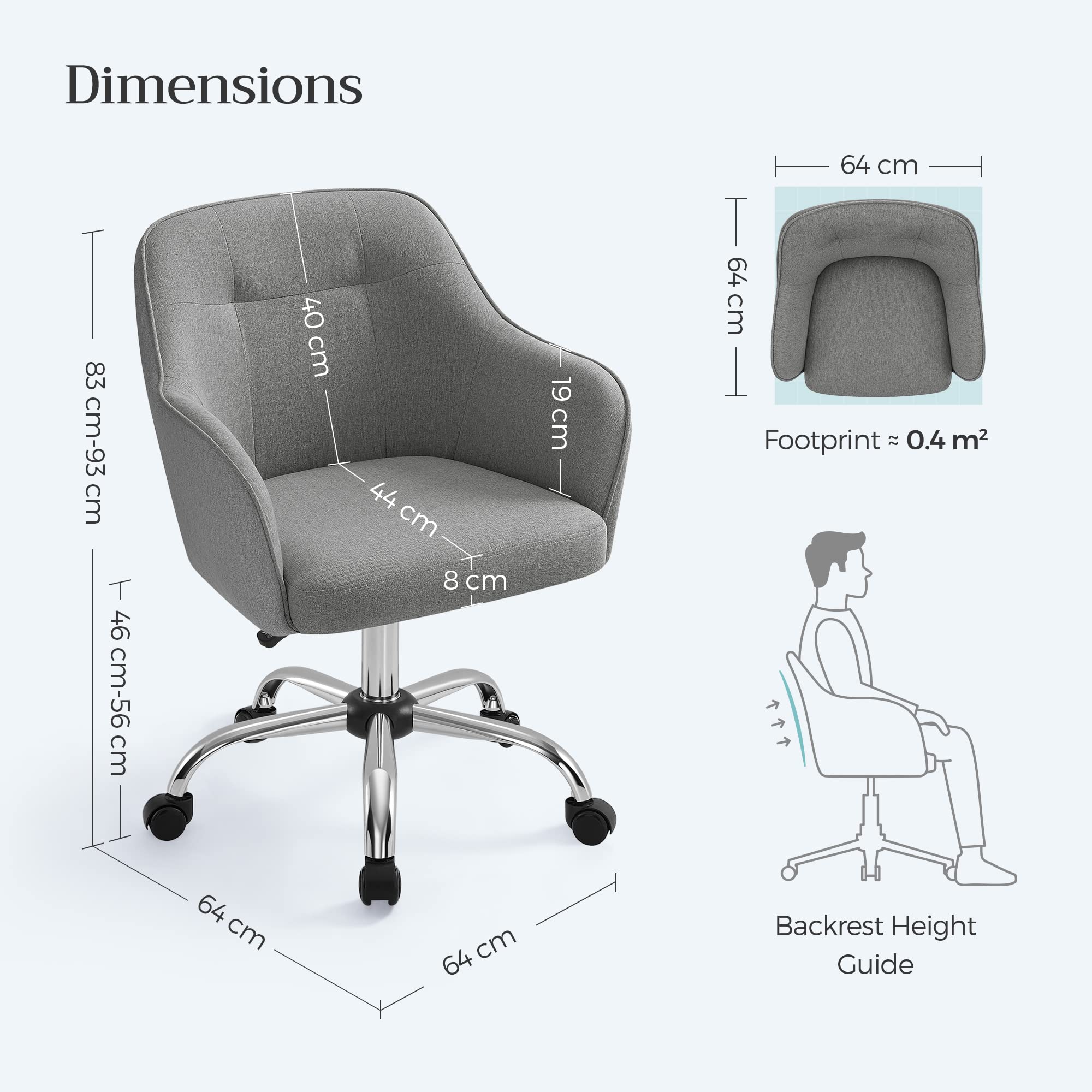 songmics-homeoffice-stuhl-2er-set-drehbar-grau image 3