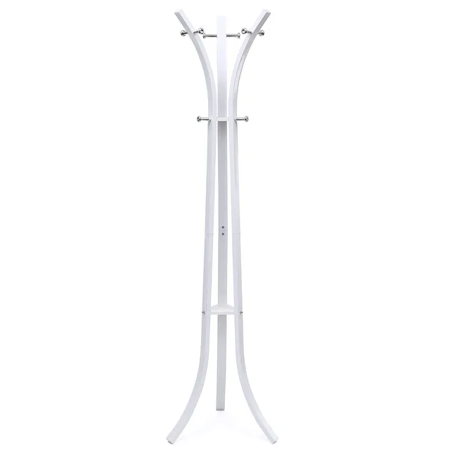 songmics-garderobenst-nder-rcr01w-metall-176-cm-wei-mit-9-haken-bis-60-kg image 1