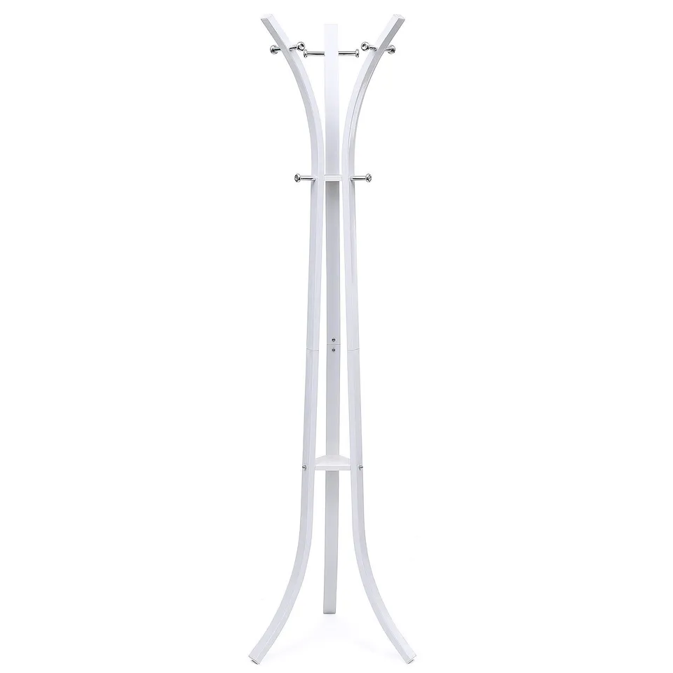 songmics-garderobenst-nder-rcr01w-metall-176-cm-wei-mit-9-haken-bis-60-kg image 1