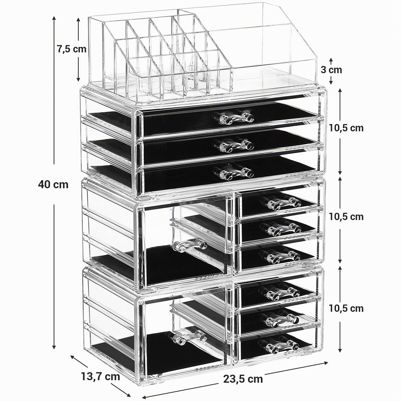 songmics-make-up-organizer-xxl-4in1-jka017tp-transparent-11-schubladen-15-f-cher image 7