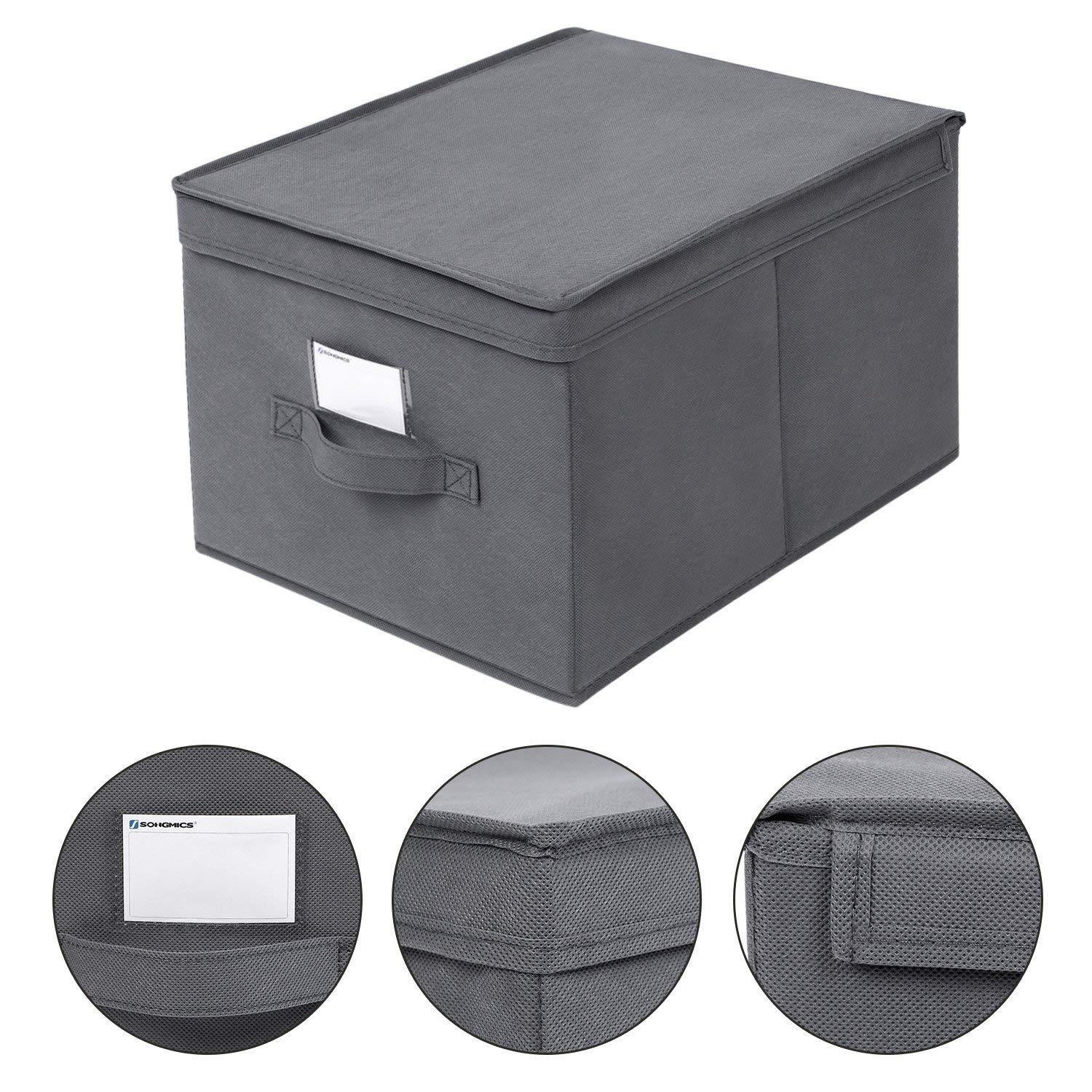 songmics-aufbewahrungsbox-rfb03g-3er-set-faltbox-mit-deckel-40-x-30-x-25-cm-grau image 6