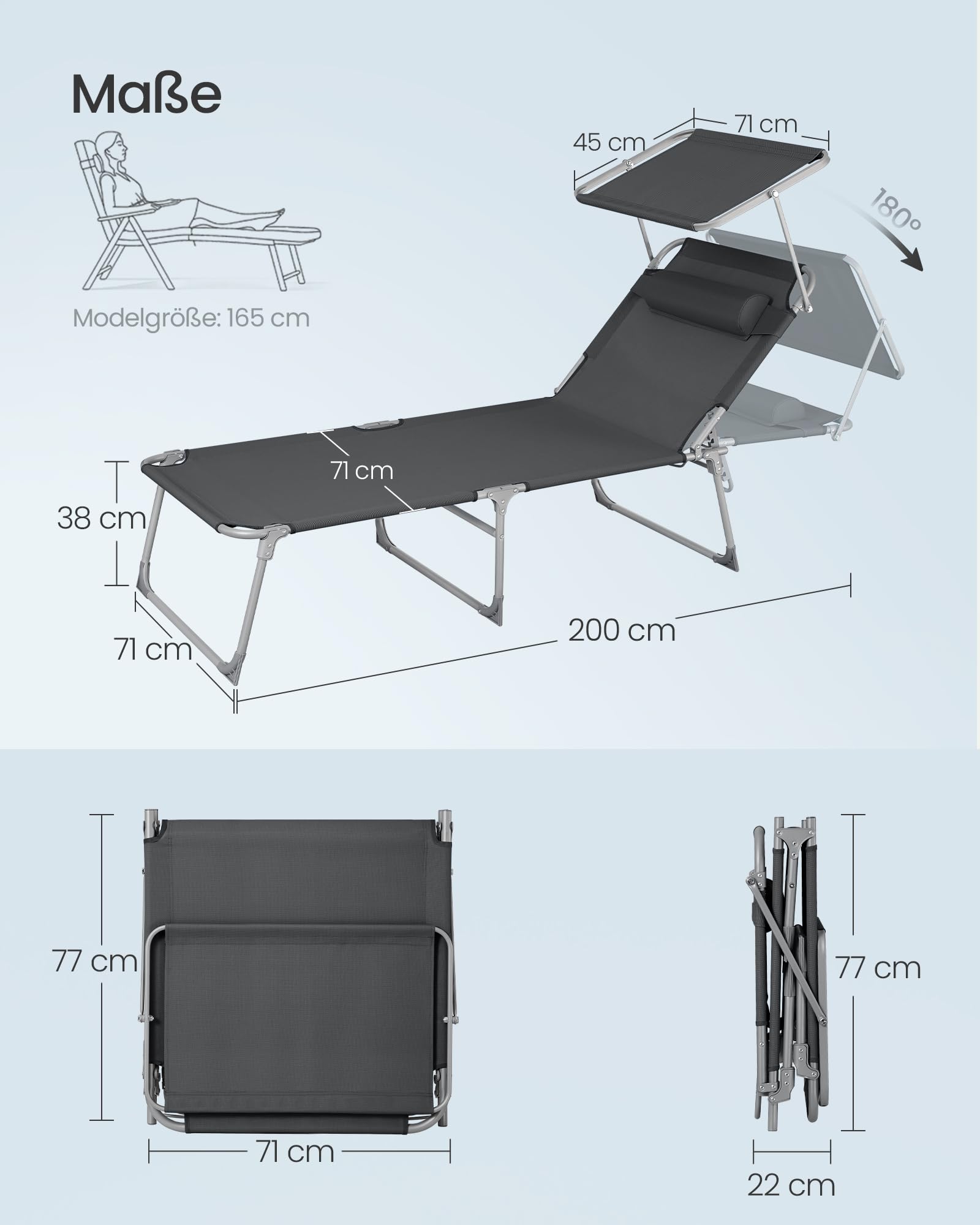 songmics-sonnenliege-klappbar-71x200cm-anthrazit-gcb22gyv2 image 3