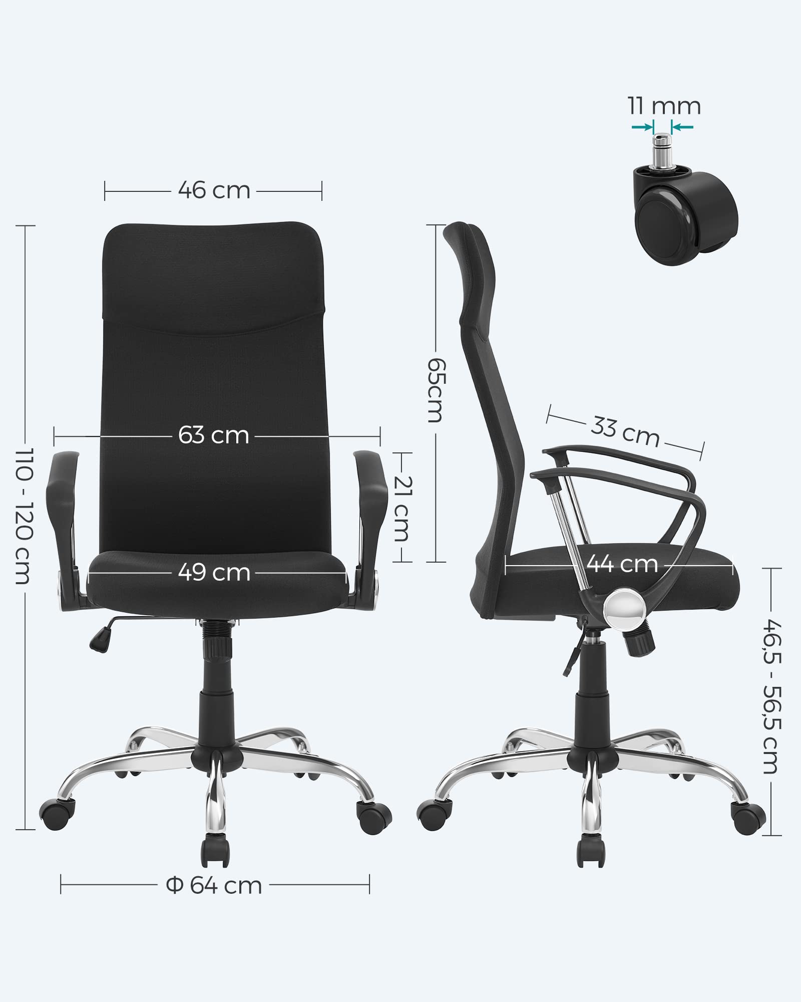 songmics-b-rostuhl-obn034b01-ergonomisch-schwarz-h-henverstellbar image 3
