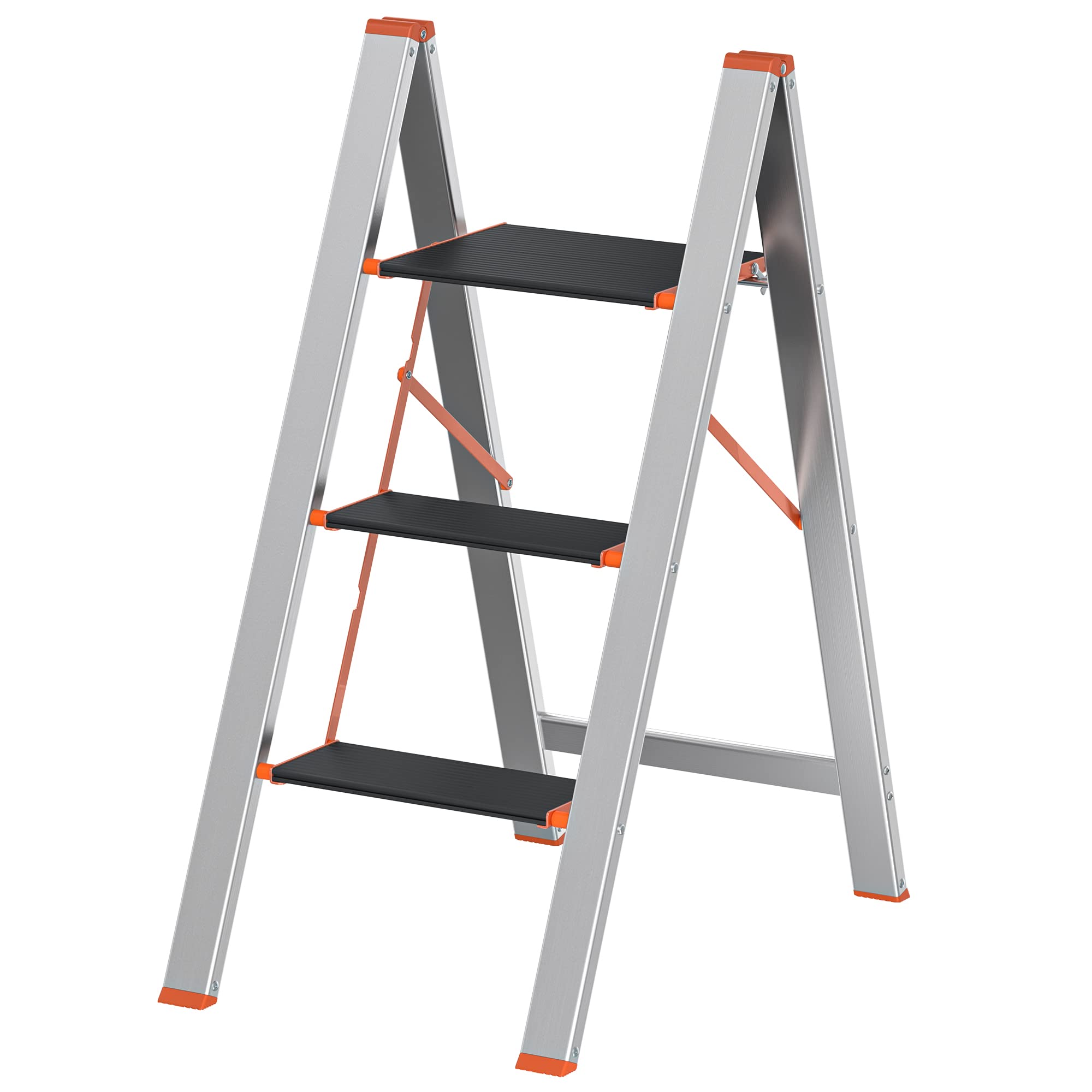 songmics-glt023b01-trittleiter-3-stufen-klappbar-silbern image 1