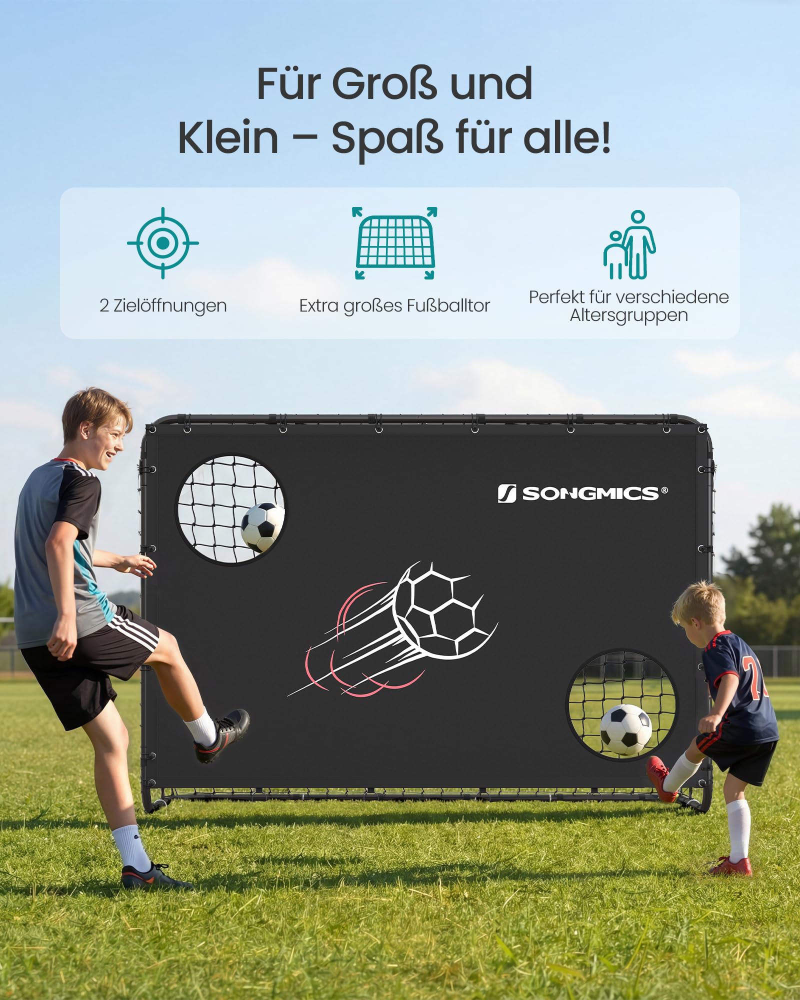 songmics-fu-balltor-215-x-76-x-150-cm-mit-torwand-stahlrohre-pe-netz image 3