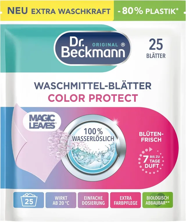 dr-beckmann-magic-leaves-color-waschmittel-bl-tter-25-bl-tter image 1