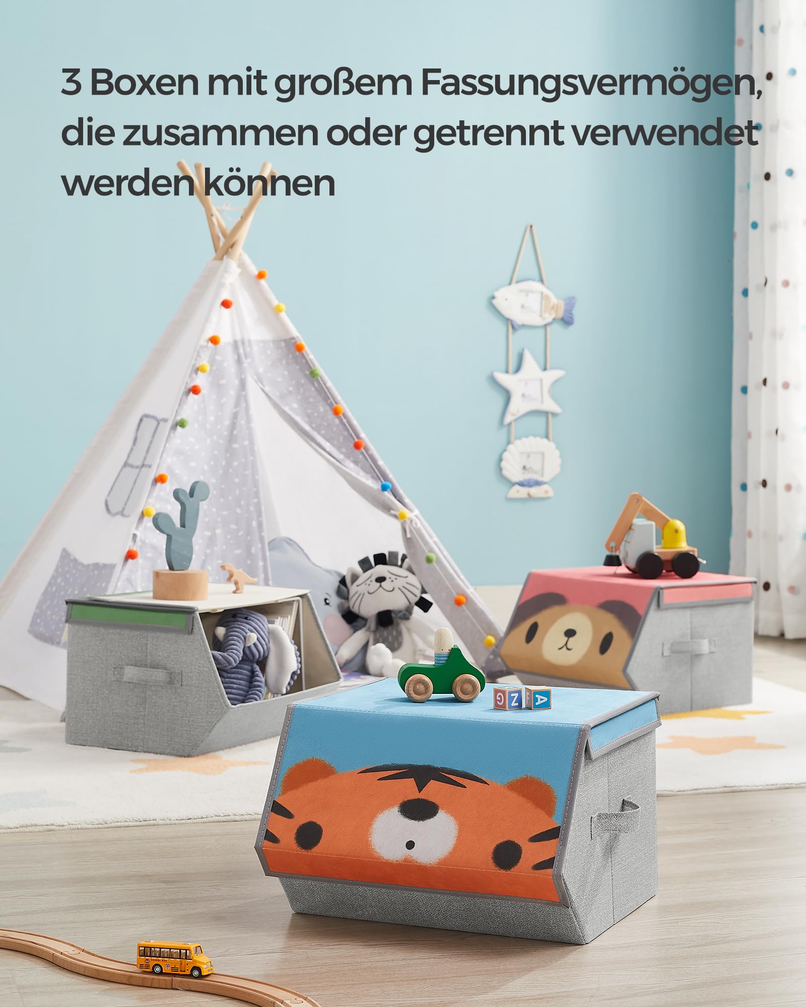 songmics-aufbewahrungsboxen-3er-set-rfb760p03-faltboxen-mit-tier-motiv-und-magne image 3