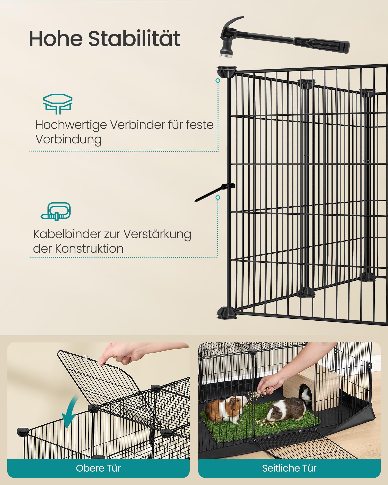 songmics-freilaufgehege-f-r-kaninchen-140x70x45-cm-mit-bodenmatte image 7