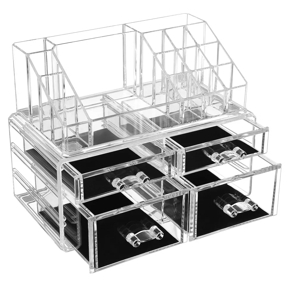 songmics-kosmetik-organizer-acryl-mit-4-schubladen-transparent-jka005tp image 1